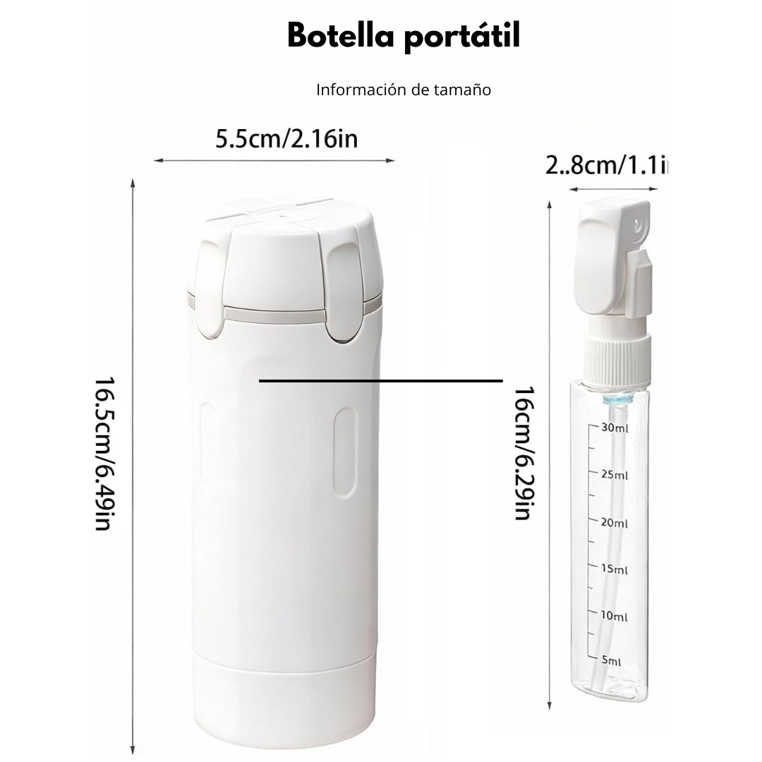 Botella Dispensadora Portátil 4 en 1