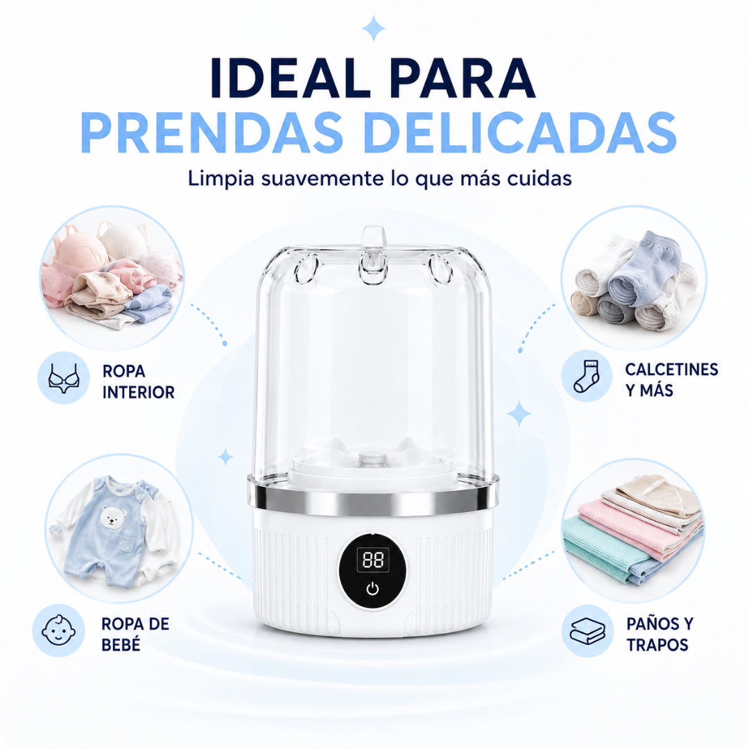 Velora™ Mini Lavadora Eléctrica