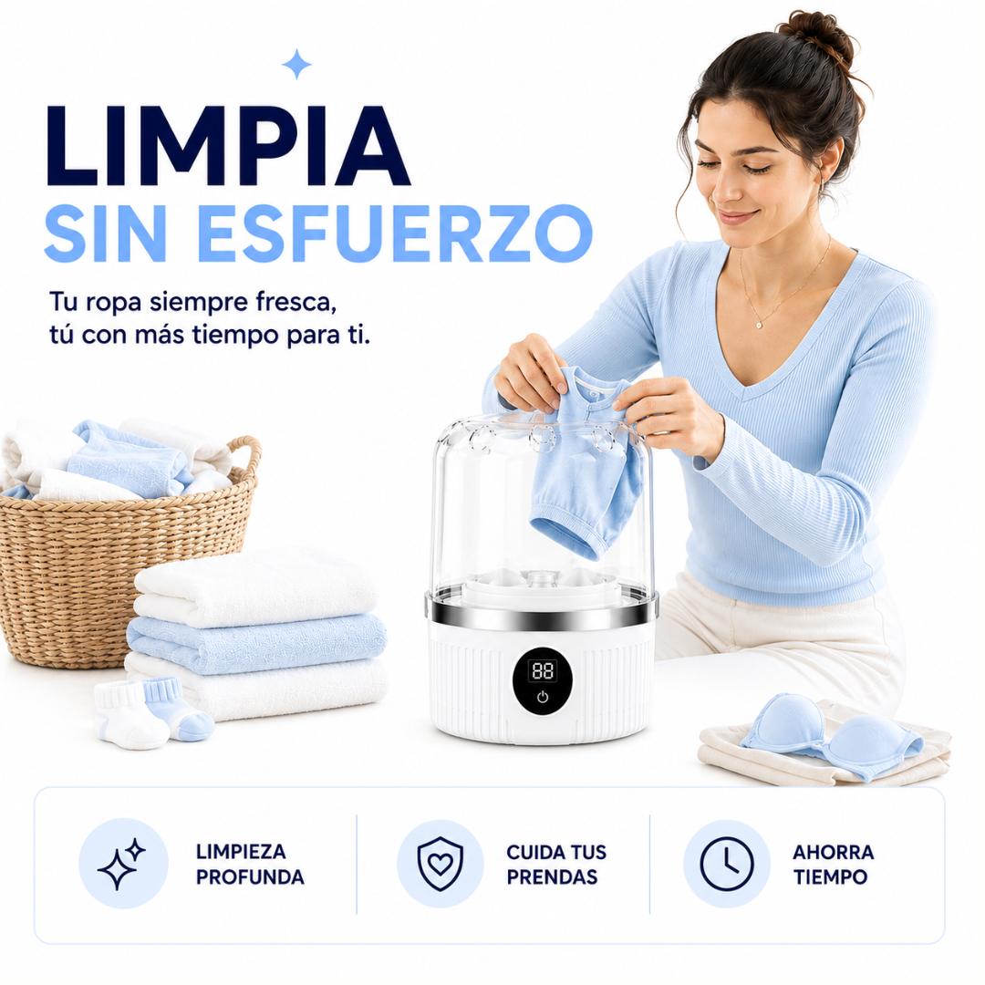 Velora™ Mini Lavadora Eléctrica